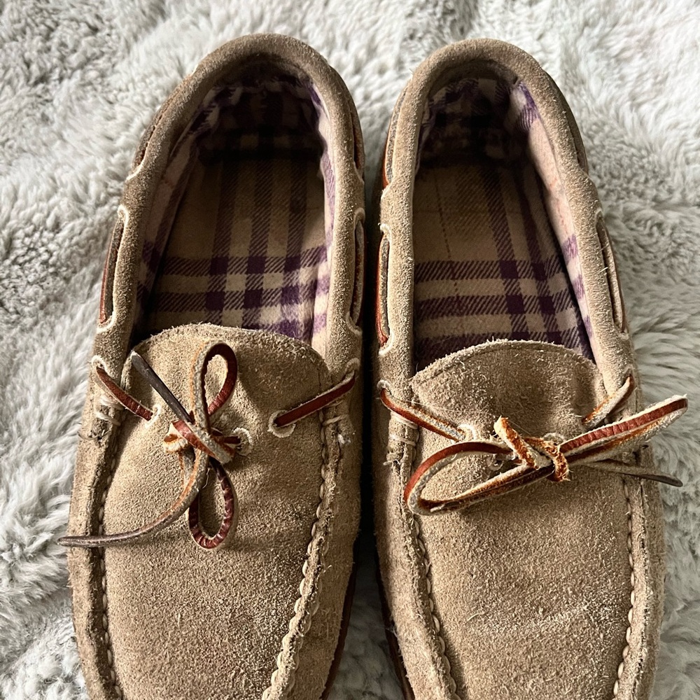 L.L. Bean Women’s Flannel Lined Moccasin Slippers